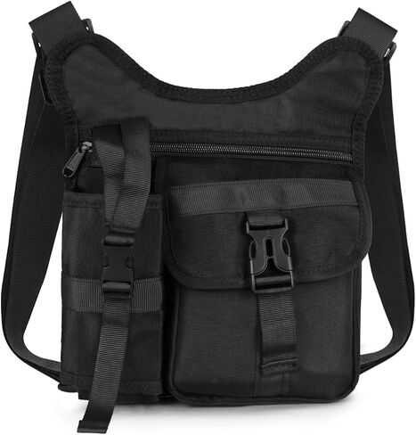 Practical Men's Shoulder Bags, Portable Men’s Crossbody Bag with Adjustable Strap, Sling Bag with Multiple Pockets for Travel in Saudi Arabia