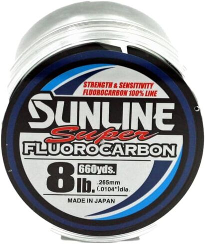خط صيد Sunline Super Fluorocarbon ، واضح ، 16 رطلاً ، 660 ياردة in Kuwait