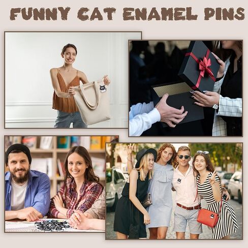 Landical 20 Pcs Funny Office Gifts for Coworker Funny Cat Motivational Lapel Pin Cute Brooch for Clothes Backpack Jacket Emotional Support Gift for Team Office Boss in Saudi Arabia