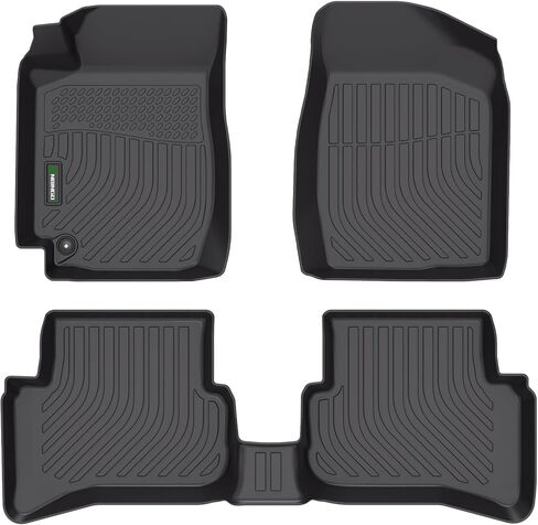 Floor Mats & Cargo Liner Custom for Prius & Prius Prime 2025 2024 2023 All Weather Prius Car Mats丨1st, 2nd Row Set & Cargo mat | Prius Floor Liners 2025 Prius Accessories-Black in Kuwait