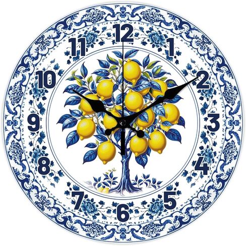 CHGCRAFT Funny Chef Wall Clock 12 Inch Cartoon Style Clock Kitchen Wood Board Round Decorative Clocks for Bedroom Living Room Kitchen Office in Saudi Arabia