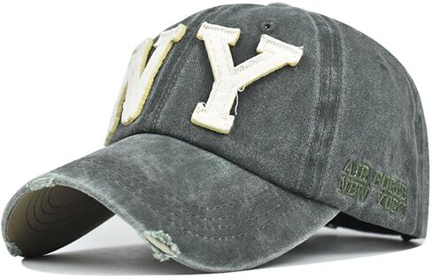 Vintage Washed New York Men's Baseball Cap Classic Style Unisex Baseball Cap Dad Hat Outdoor Cap in Saudi Arabia