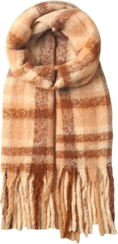 AUSEKALY المرأة شال وشاح سميكة مكتنزة الملونة بطانية كبيرة Scraves المتضخم التفاف شريط دافئ in Kuwait