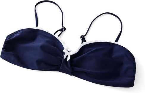 Women Sexy 2 Piece Bikini Sets Fashion Lace Trim Bow Bikini Top and Triangle Bottom Bathing Suit Summer Swimwear in Saudi Arabia