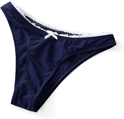 Women Sexy 2 Piece Bikini Sets Fashion Lace Trim Bow Bikini Top and Triangle Bottom Bathing Suit Summer Swimwear in Saudi Arabia