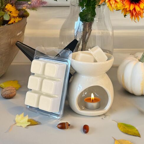 مجموعة Fall Collection Wax Melt Variety 4 عبوات خالية من الصبغة | كرانش اليقطين، سنيكر دودل، دونات التفاح، البرقوق الكشمير | 4 ألواح بدون صبغة معطرة للغاية بوزن 2.6 أونصة | يذوب شمع الصويا الفاخر من تروميلتس in Saudi Arabia