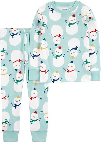 Carter's 2 Piece St. Patrick's Day Snug Fit Cotton Pajamas (Ivory/Green St. Patrick’s, 4T) in Kuwait