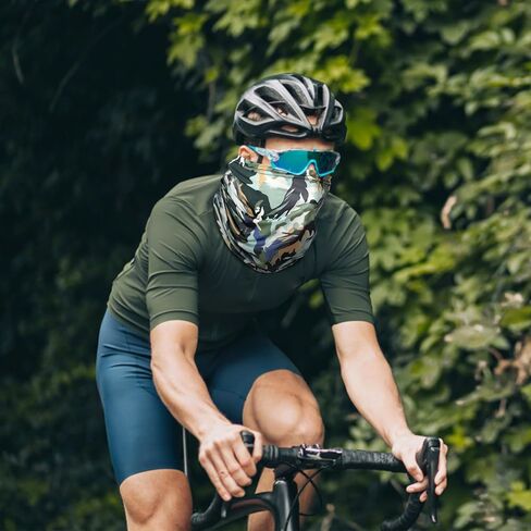SATINIOR Summer Camo Neck Gaiter UV Protection Cooling Face Mask Sun Hood Bandanas for Men Women Sunscreen Breathable Bandana in Kuwait