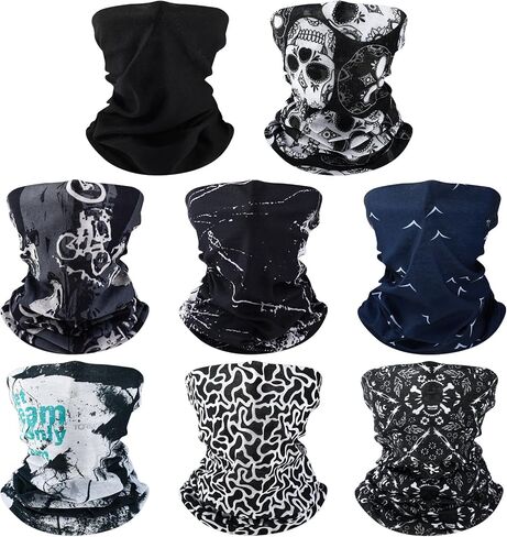 SATINIOR Summer Camo Neck Gaiter UV Protection Cooling Face Mask Sun Hood Bandanas for Men Women Sunscreen Breathable Bandana in Kuwait