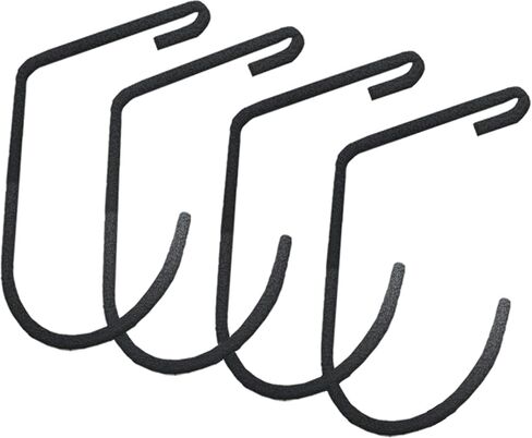 خطافات رف علوية للتعليق من رف السقف وسطح رفوف الحائط، خطافات دراجة شديدة التحمل - رمادي (مجموعة من 4) in Kuwait