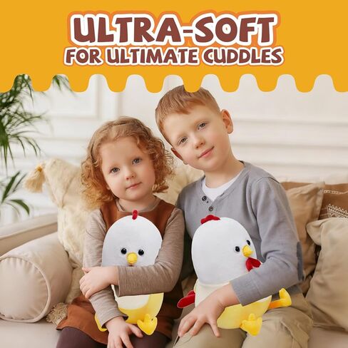 Yulefly Chicken Banana Plush Pillow, 11-Inch Cute Chicken Stuffed Animal Banana Plushie Toys for Birthday in Saudi Arabia