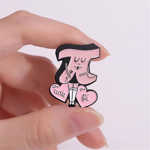 Dreuyet 9 Pcs Pi Symbol Math Brooches Enamel Pin Cute Mathematical Symbol 3.14 Sign Pi Day Lapel Brooch Badge Clothing Bag Decor Math Lover Teacher Back to School Gift in Saudi Arabia