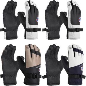 Chicingyou Pcs Winter Ski Snow Motorcycle Gloves, Windproof Waterproof Thermal Insulated Gloves for Men Women with Anti-Slip in Saudi Arabia
