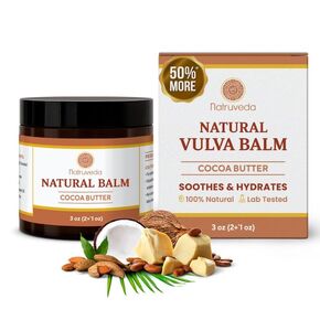 بلسم الفرج الطبيعي بزيت جوز الهند النقي وشمع العسل | خياران مختلفان: خالٍ من العطور ومنقوع الأزهار | كريم مهدئ لتخفيف حكة الفرج | مقاسات مناسبة للسفر للعناية الحميمة اللطيفة in Kuwait