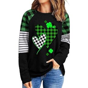 St Patricks Day Shirts for Women Saint Patrick's Day Long Sleeve T Shirt Spring Irish Shamrock Graphic Tee Tops in Saudi Arabia