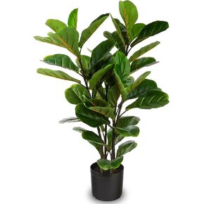 Natureae Decor 2 وحدات Teare Leaf Tree - نباتات المنزل الداخلية والخارجية النابضة بالحياة - مقاومة للأشعة فوق البنفسجية - 35 في و 47 في الأعلى in Kuwait