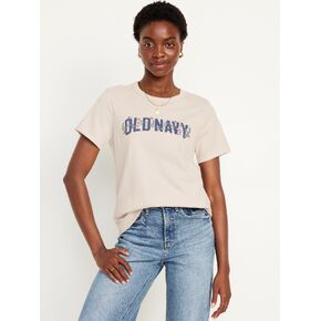 Old Navy EveryWear Logo Graphic T-Shirt - Wish Bone in Kuwait