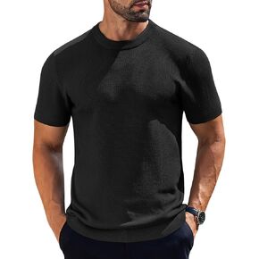 COOFANDY Men's T Shirts Short Sleeve Soft Crew Neck Tee Shirts Casual Summer Basic Tops Light Khaki in Kuwait