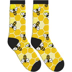 Keeawou Mens Dress Socks Funny Fun Colorful Crazy Funky Crew Socks for Men in Saudi Arabia