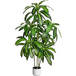 5FT Artificial Dracaena Tree – 6-Head Design, Full Lush Leaves, Realistic Faux Indoor Floor Plant for Home & Office Decor, Tall Artificial Plant for Living Room, Bedroom, Apartment, in Saudi Arabia