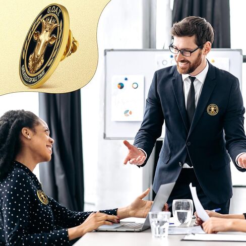 Tondiamo 24 Pcs Goat Championship Trophy Lapel Pins Greatest of All Time MVP Award Pins Bulk for Softball Baseball Football Soccer Team Sports Gifts in Saudi Arabia