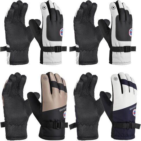 Chicingyou Pcs Winter Ski Snow Motorcycle Gloves, Windproof Waterproof Thermal Insulated Gloves for Men Women with Anti-Slip in Saudi Arabia