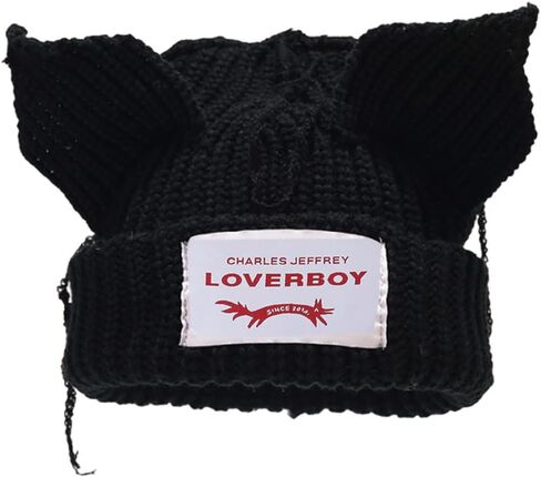 KORADI Womens Beanies Cute Cat Ears Knit Hats Mens Cuffed Skull Cap Winter Warm Ski Hat Unisex Y2k Thick Caps for Gift in Saudi Arabia