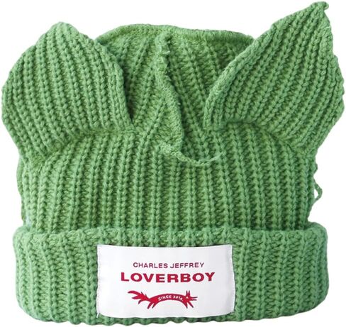 KORADI Womens Beanies Cute Cat Ears Knit Hats Mens Cuffed Skull Cap Winter Warm Ski Hat Unisex Y2k Thick Caps for Gift in Saudi Arabia