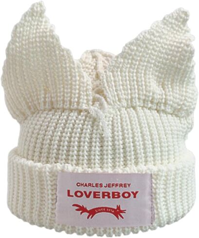 KORADI Womens Beanies Cute Cat Ears Knit Hats Mens Cuffed Skull Cap Winter Warm Ski Hat Unisex Y2k Thick Caps for Gift in Saudi Arabia