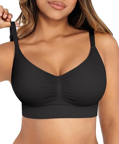 Lover-Beauty Wireless Bras for Women Push Up Full Coverage Seamless Everyday Bras Padded Sports Bra with Adjustable Straps in Saudi Arabia