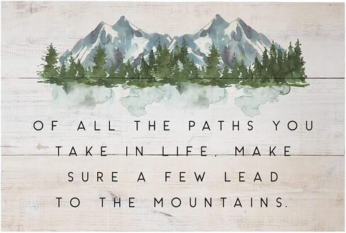 Simply Said, INC Rustic Pallets, Of All The Paths You Take in Life... - 16" x 10.75" Distressed Wood Sign RUS1319 in Saudi Arabia