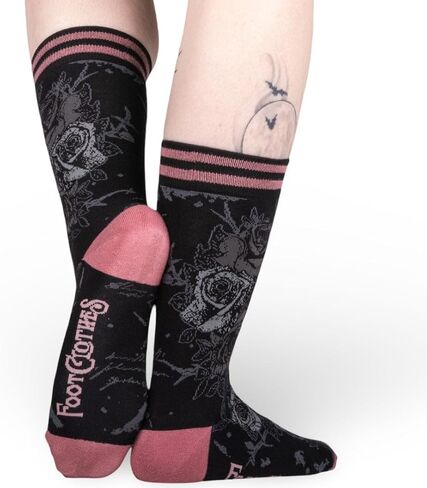 FootClothes Nocturnal Goth Crew Socks Adult Unisex OSFM in Saudi Arabia