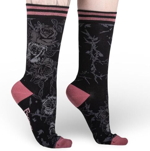 FootClothes Nocturnal Goth Crew Socks Adult Unisex OSFM in Saudi Arabia