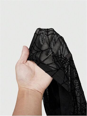 QJQ Women's Y2k Gothic Halter Top Mesh Sheer Backless V Neck Crop Tops Emo Grunge Witchy Clothes in Saudi Arabia