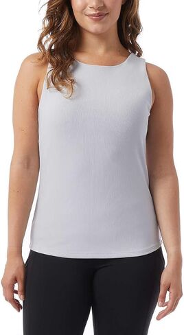 32 DEGREES Women's Soft Textured Ribbed Tank Top with Built in Bra in Saudi Arabia