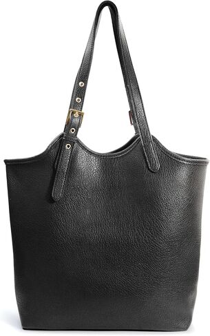 HOXIS Tote Bag for Women with Adjustable Handles Soft Vegan Leather Shoulder Handbag for Work, Travel & Everyday Use in Saudi Arabia