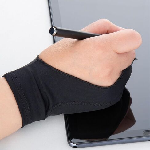 قفاز رسم قطعة واحدة من SRHVJ يناسب اليد اليسرى واليمنى لكمبيوتر لوحي الرسم الرقمي، iPad، ورسم الورق in Kuwait