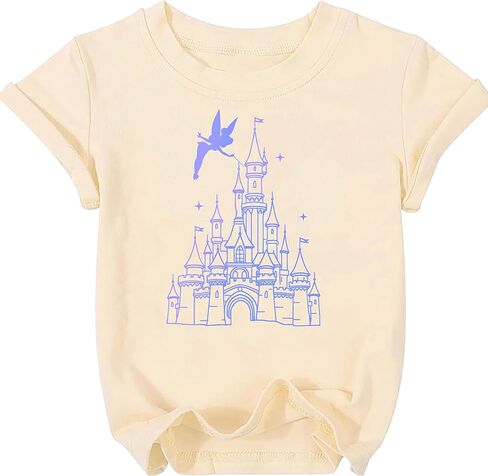 Magical Shirt for Girls Magic Kingdom Graphic Tshirt Cute Family Vacation Kids Short Sleeve Tops in Saudi Arabia