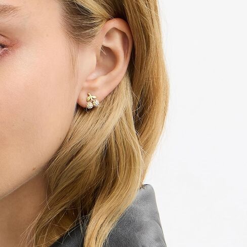 أقراط نسائية من COACH Jewelry من Pavé Icons على شكل الكرز in Saudi Arabia