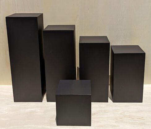 Generic 42" x 12" x 12" Matte Black Display Pedestal Stand in Saudi Arabia