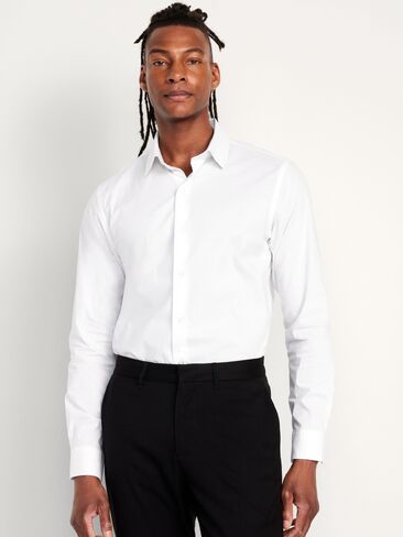 قميص Old Navy Slim Fit Pro Signature Performance - أبيض ساطع in Kuwait