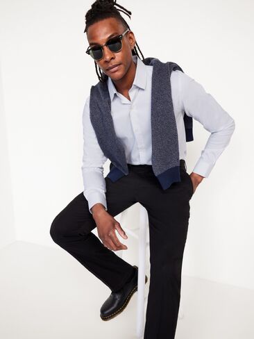 قميص Old Navy ذو قصة ضيقة Pro Signature Performance - شريط متناغم in Saudi Arabia
