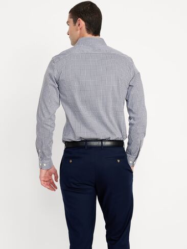 قميص Old Navy Slim Fit Pro Signature Performance - قماش قطني أزرق in Saudi Arabia