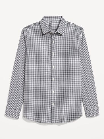 قميص Old Navy Slim Fit Pro Signature Performance - قماش قطني أزرق in Saudi Arabia