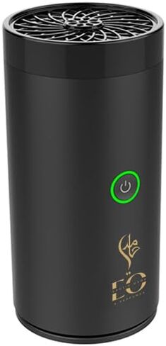 مبخرة كهربائية، مبخرة إلكترونية ذكية محمولة قابلة لإعادة الشحن عبر USB، ناشر رائحة، مبخرة بخور عربية للاستخدام في المنزل والسيارة (أسود) in Saudi Arabia
