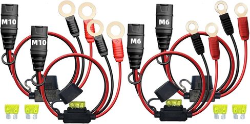 GC002 X-Connect M6 (1/4in) Wire Harness Suitable for NOCO Eyelet Terminal Connector Smart BatteryChargers （2-Pack） in Kuwait
