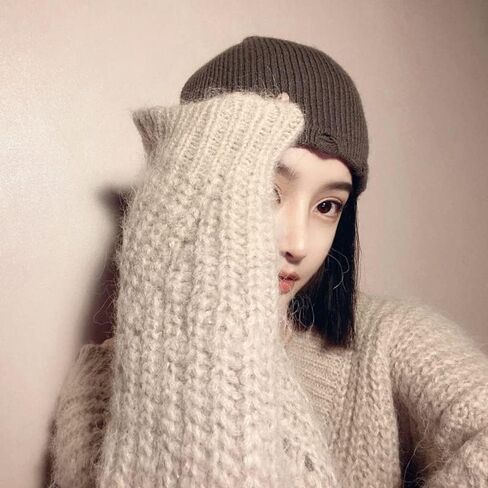 Fairy Grunge Beanies Y2K Hole Knitted Hippie Slouchy Beanies Goth Punk Crochet Hats Alt Headwear Accessories in Saudi Arabia