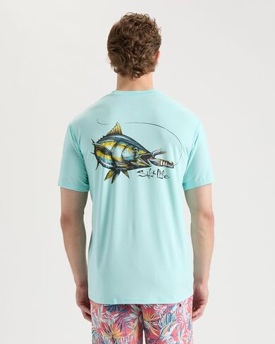 Salt Life Men's Big Tuna Short Sleeve Performance Pocket Tee in Saudi Arabia