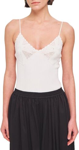 Ronny Kobo Women's Crochet Tank Leonie Knit Top in Saudi Arabia