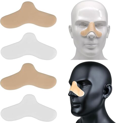 ترقية وسادات رغوة الإسفنج الأنفية CPAP لقناع CPAP Bipap، 4 عبوات من وسادات جسر الأنف الإسفنجية، بطانات قناع CPAP الإسفنجية الناعمة، ختم أفضل يقلل من التهيج، مناسب لمعظم الأقنعة - قياسي in Kuwait